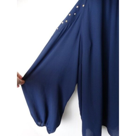 INC International Concepts Women's Top Size 3X Cold Shoulder Long Sleeve Shirt - Picture 6 of 12